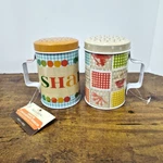 Lot Of New Paula Deen 2011 Salt Sugar Pepper Spicer Shaker Tins, 4". Fixed Price $10.24.