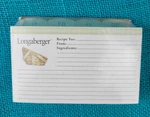 Vintage Longaberger X 5 Recipe With Dividers Basket Set New #73989. Fixed Price $15.99.