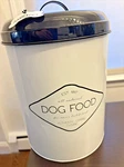 Global Amici Buster Metal Pet Treat Storage Canister Jar Black & White - 8.5 Qt. Fixed Price $14.00.