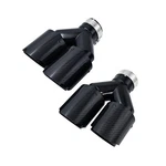 Carbon Fiber Dual Exhaust Tips 2.5" Inlet 3.5"OUTLET, Universal Tailpipe .... Fixed Price $118.82.