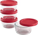 Pyrex Simply Store 8 Piece Glass Food Storage Set 4 Vessels & Lids 1 Cup 236ML. Fixed Price $42.00.