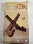 Puersi Wood Cookbook Holder Slim Space-saving Recipe Stand Or Vinyl. Fixed Price $13.00.