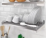 Ikea Kungsfors Dish Drainer, Stainless Steel New. Fixed Price $54.14.