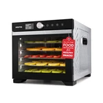 Gourmia 6 Tray Digital Food Dehydrator, Stainless Steel, Timer, Glass Door. Fixed Price $149.99.