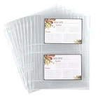 Samsill Recipe Card Page Protectors For 8.5 X 11 50 Pack, Clear. Fixed Price $14.41.
