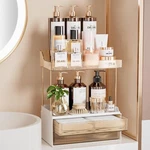 Delamu Bathroom Organizers And Storage, 2-TIER 2-DRAWER Makeup Coun.... Fixed Price $35.09.