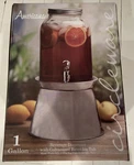 Circleware Americana Beverage Dispenser & Dual Purpose Base Ice Tub With Spigot. Fixed Price $17.95.