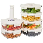 Holdn Storage Vacuum Food Containers Set Of 6 Glass. Fixed Price $127.00.