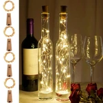 Domora Home Wine Bottle Lights 20 Leds Cork Meters, Warm White. Fixed Price $11.99.