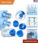 Non-spill Silicone Caps For Water Jugs, 3 Pack Perfect Home & Office. Fixed Price $12.99.