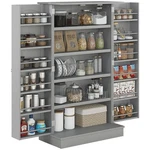 41" Kitchen Pantry Storage Modern 2-DOOR Cabinet With 5-TIER Shelving. Fixed Price $173.95.