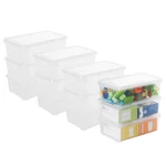 Naivees Plastic Storage Box 12 Pack Clear Shoe Containers With Latching Lid S.... Fixed Price $58.27.