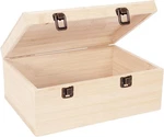 Useekoo Wooden Box 12.2"X8.6"X4.7" Hinged Lid With Double Front Clasp. Fixed Price $23.99.