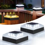 Vighep 4X4 Solar Post Cap Lights Outdoor 2 Pack, 3 Color Black. Fixed Price $29.35.