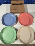 Greenandlife Unbreakable Plates Bpa Free Microwave Dishwasher Safe. Set Of 4. Fixed Price $20.00.