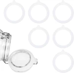 6 Pack Silicone Gaskets For Mason Jars - Leakproof Airtight Seals, White. Fixed Price $10.77.
