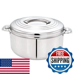 Tabakh 7.5-LITER Stainless Steel Casserole Hot-pot Food Warmer Serving. Fixed Price $53.97.