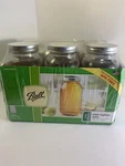 Ball Wide Mouth Half Gallon Mason Jars 64 Oz With Lids & Bands 6-PACK Bpa Free. Fixed Price $30.99.
