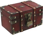 Geesatis Antique Vintage Storage Box With Combination Padlocks,wooden. Fixed Price $31.49.