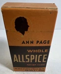 Vintage Ann Page A&p Tea Whole Allspice Collectible Box Kitchen Cooking. Fixed Price $11.50.