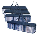 Evelots Cd Storage Bags (4 Pack) Clear Pvc Plastic Media Carrying Case W/ Zipper. Fixed Price $30.00.
