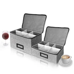 Hurzmoro Stemware Storage Cases, Wine Box Containers For Glassware. Fixed Price $44.58.