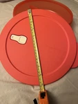 Tupperware Microwave Reheatable Divided Plate With Lid Red 2-PIECE Set Usa. Fixed Price $18.50.