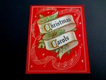 Vintage Unused Die Cut Tri Fold Victorian Xmas Greeting Card Book Of Carols. Fixed Price $26.00.