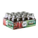Ball - 16OZ Regular Mouth With Lids & Bands 12 Pack Jars, Large Glass Ma.... Fixed Price $56.99.