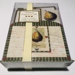 New Seasons Kitchen Organizer Set Pear Design Letter Holder 2 Note Pads Magnets. Fixed Price $12.99.