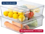 Simplemade Clear Refrigerator Organizer Bins - For Fridge, Containers. Fixed Price $45.29.