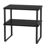 Caduke Counter Shelf Organizer Set Of 2 Kitchen Cabinet Shelves Expandable Co.... Fixed Price $30.34.