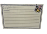 40 New Cr Gibson Recipe Cards 4X6 Blue Delphiniums Jane Garbini Art Sealed Pack. Fixed Price $9.98.