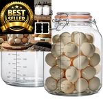 Galssmagic 2 Pack Gallon Glass Jar With Airtight Lids,super CLEAR-1. Fixed Price $41.79.