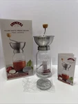 Kilner Glass Press Jar Set For Sauces & Pur Hand Operated Recipe Card. Fixed Price $18.95.