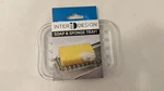 New Interdesign Soap & Sponge Tray 25798L-RW102 Clear Soft Plastic Dish Holder. Fixed Price $5.00.