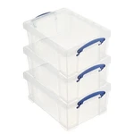 Really Useful Box 9L Storage Container With Snap Lid & Clip Lock Handle (3 Pack). Fixed Price $45.99.