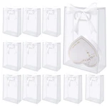 12 Pcs Clear Gift Bags With Handles 7.1"X10.2"X3.2" Plastic Party Favor W.... Fixed Price $23.48.
