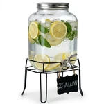 Glass Drink Dispenser 2 Gallon With Stand Stainless Steel Spigot Clear Ruilemei. Fixed Price $59.99.