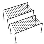Yaenoei Kitchen Shelves, Cabinet Organization Mini Storage Shelf, Black,set Of 2. Fixed Price $25.43.