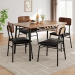 Dining Table Set For 4 With Storage Rack, 5-PIECE Kitchen And Upholstered. Fixed Price $225.99.