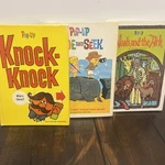 Vintage Lot Of 3 1966 Pop-up Books Random House Knock-knock, Noah, Hide & Seek. Fixed Price $29.99.