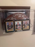 Green Bay Packers Autographed Football Bart Starr, Jim Taylor, And Paul Hornung. Fixed Price $775.00.