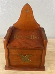 Kamenstein Vintage Wood Farmhouse Hanging Recipe Box Golden Eagle. Fixed Price $14.76.