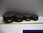 Richards Homewares Micro Fiber 4 Piece Plate Case Set Chocolate. Fixed Price $26.21.