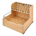 Rev-a-shelf 4FSCO-24SC-1 Food Storage Container Organizer Soft Close, Natural. Fixed Price $514.99.