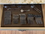 Silverware Drawer Lining Kit Brown - Holds 70 Pieces. Fixed Price $108.66.