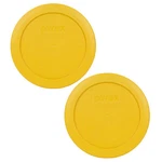 Pyrex 7200-PC Cup Butter Yellow Round Plastic Storage Lid 2PK For Glass Bowl. Fixed Price $9.99.