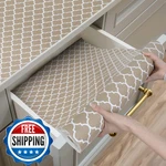 Shinlendid 23"X30FT Non-slip Shelf Drawer Liner, Thick Waterproof Beige. Fixed Price $109.18.