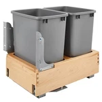 Rev-a-shelf 4WCBM-18DM-2 Double 35 Qt Bottom Mount Pullout Waste Container, Gray. Fixed Price $421.99.